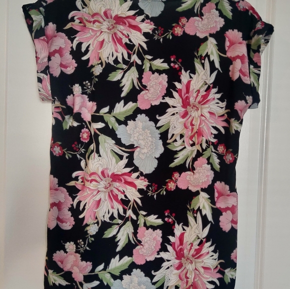 Satin Zip Dress Blouse - Picture 2 of 2